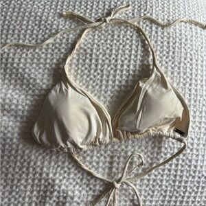 Cream Bikini top and Bottom